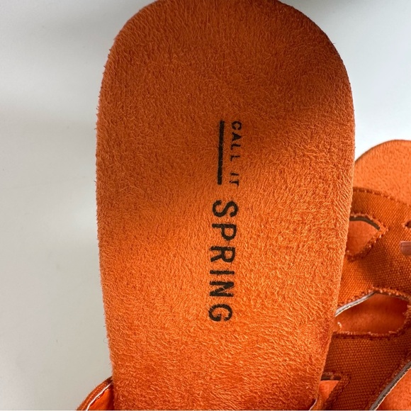 Call It spring wedge sandals women’s orange size 8 - Picture 12 of 15